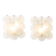 Pair of Carlo Nason Wall Lamps With Murano Glass Discs - 1960s