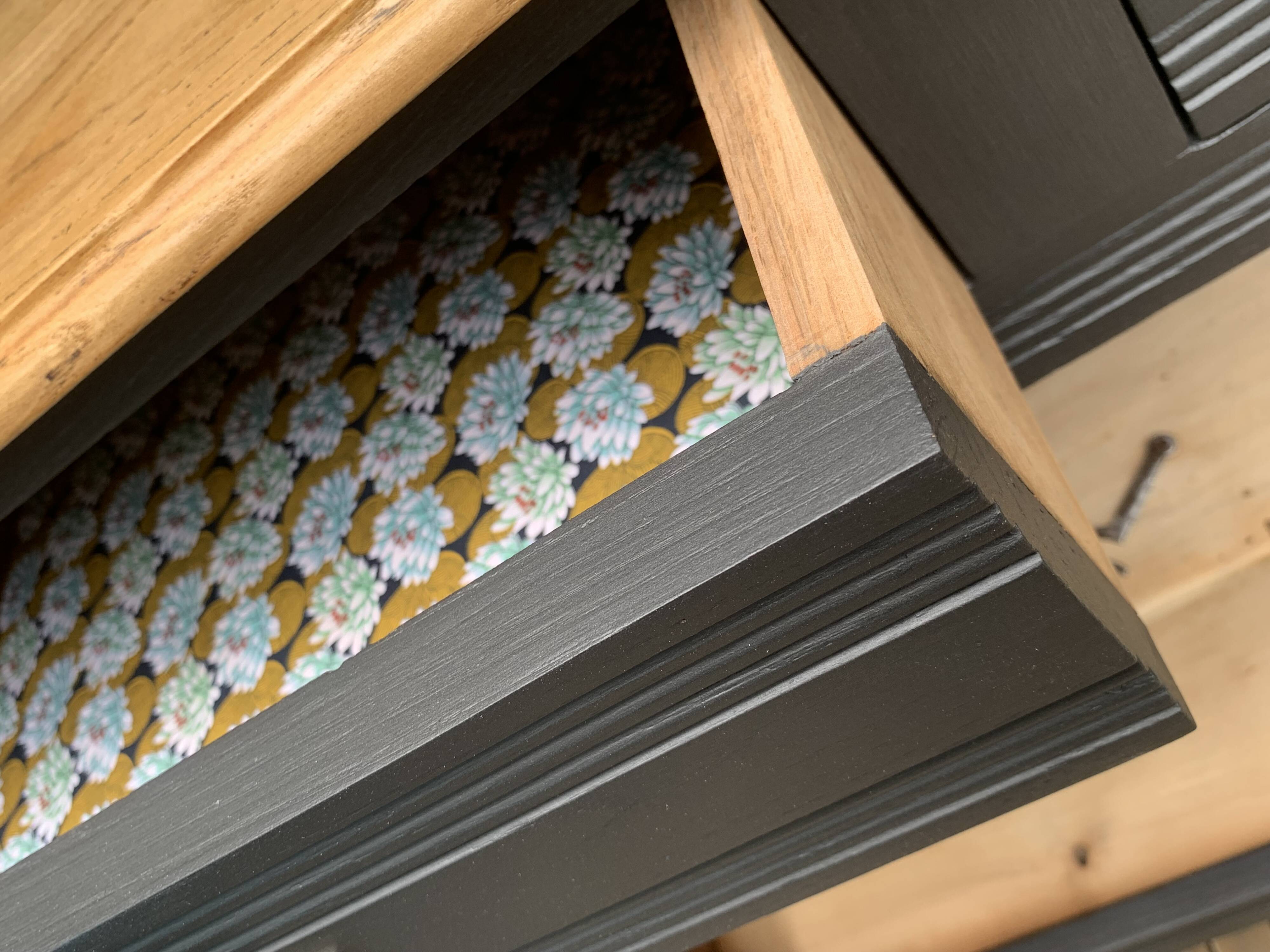Parisian art deco buffet in solid walnut 1930