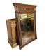 Large antique trumeau mirror in solid oak – Henri II style