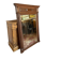 Large antique trumeau mirror in solid oak – Henri II style