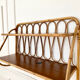 Vintage rattan wall shelf