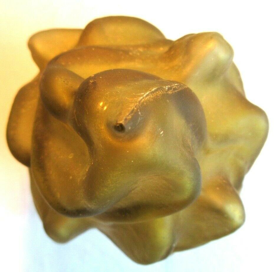 Tulip frosted amber glass, volute flame for lamp, torch H 20 cm and 8 cm