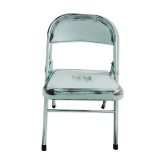 Chaise pliantesmétal couleur  inox