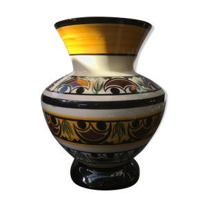 Vase Quiberon céramique - peint blanc