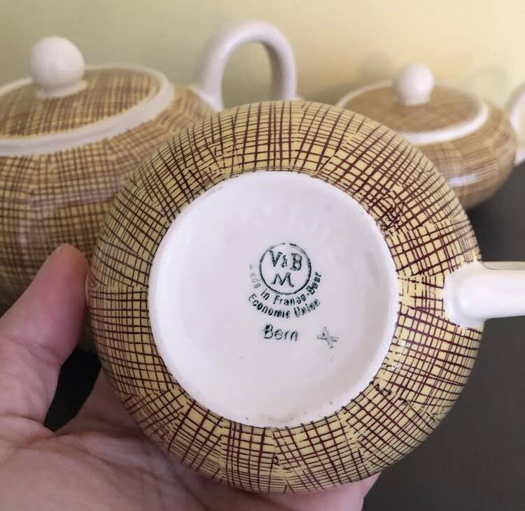 Service à thé Villeroy et Boch vintage