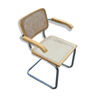 Chaise Cesca B64 avec accoudoirs par Marcel Breuer
