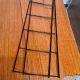 Scandinavian shelf 1960 tomado, steel and 3 shelves 47x49x16