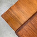 Large Danish extendable dining table in Teak, 1960