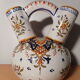 Bouquetière verseuse HD Henri Delcourt Boulogne gout faience bretonne Quimper
