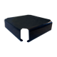 Smoked plexiglass coffee table Michel Dumas 70s