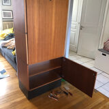 1970s teak veneered secretary