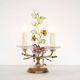 Incredible large gilt and crystal Floral table lamp by Palwa