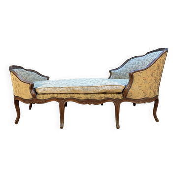 Duchess on a boat - Louis XV period chaise longue