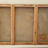 Les Calanques - Rochers à la Madrague (Marseille) - Oil on canvas signed