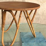 Vintage rattan coffee table