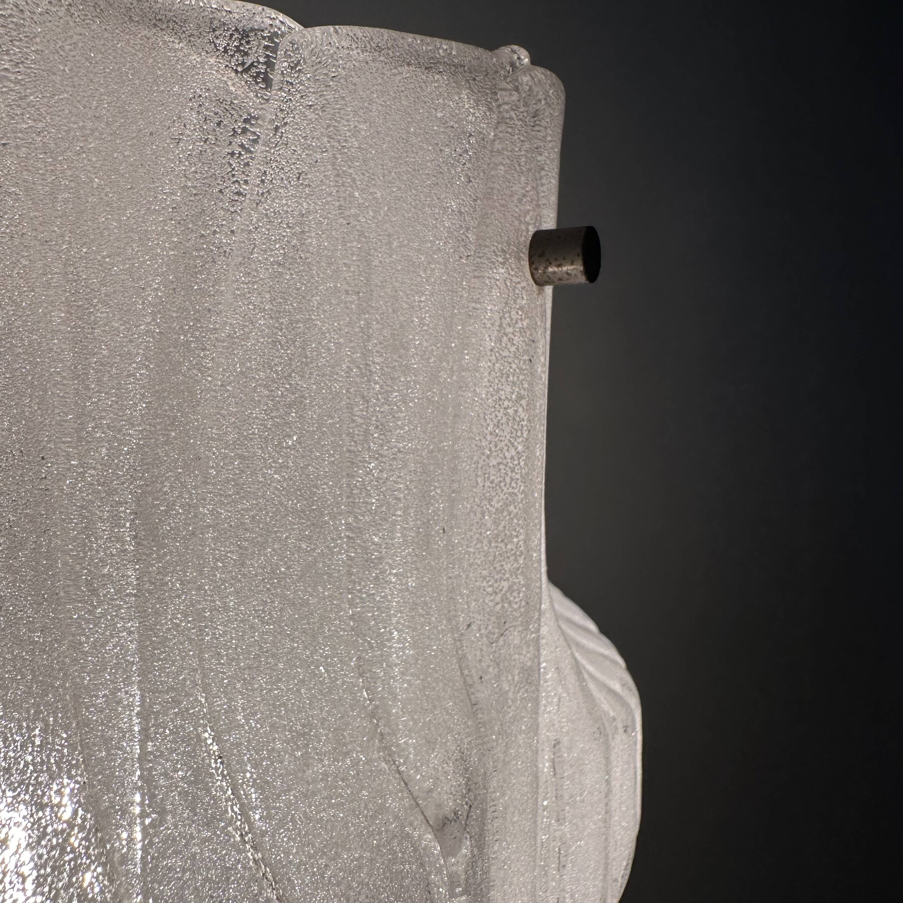 Mid-Century ice lucite pendant lamp , 1970s