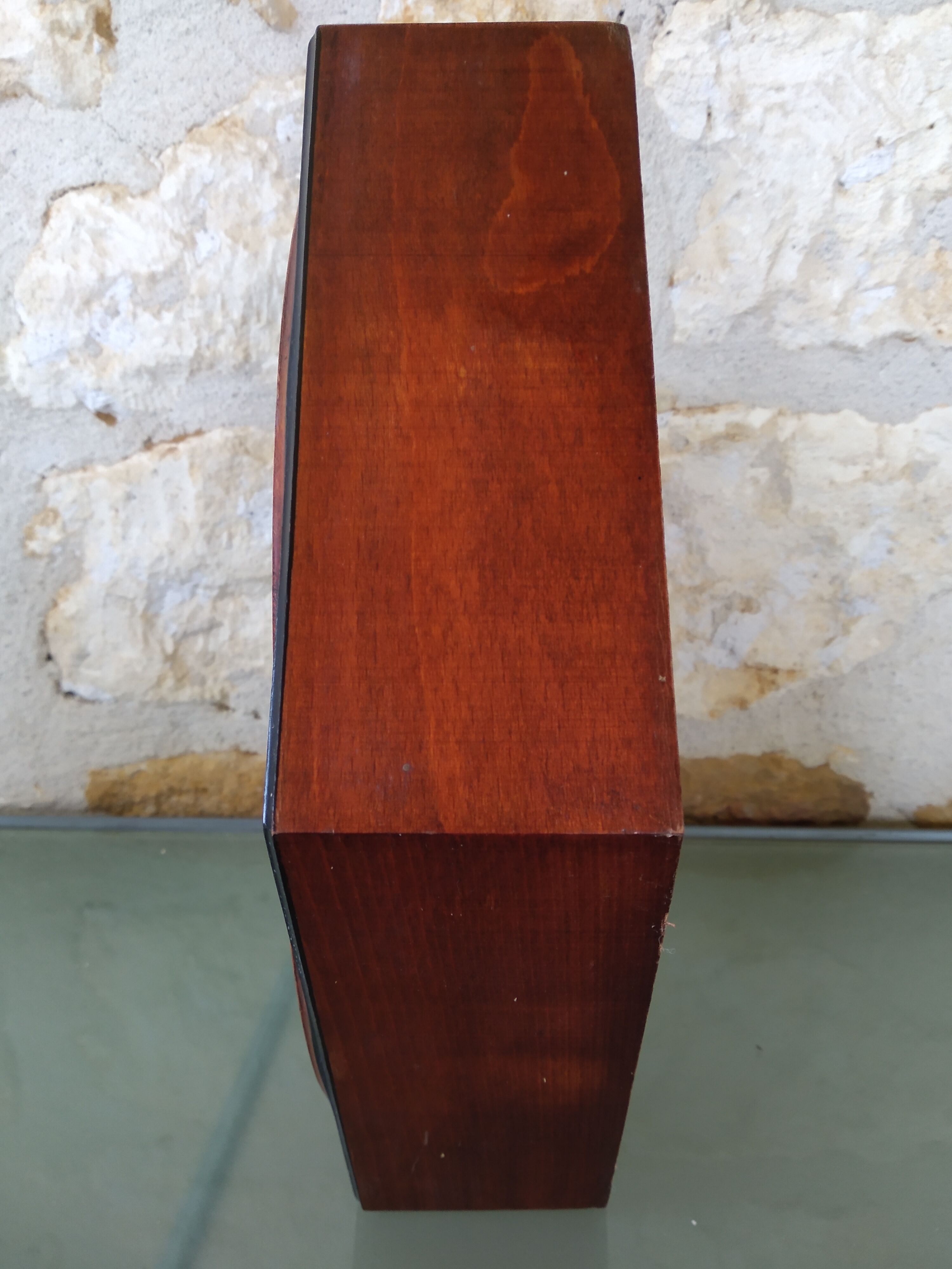 Octagonal pendulum clock JAZ vintage 1970