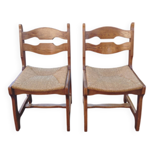 paire de chaises brutalistes