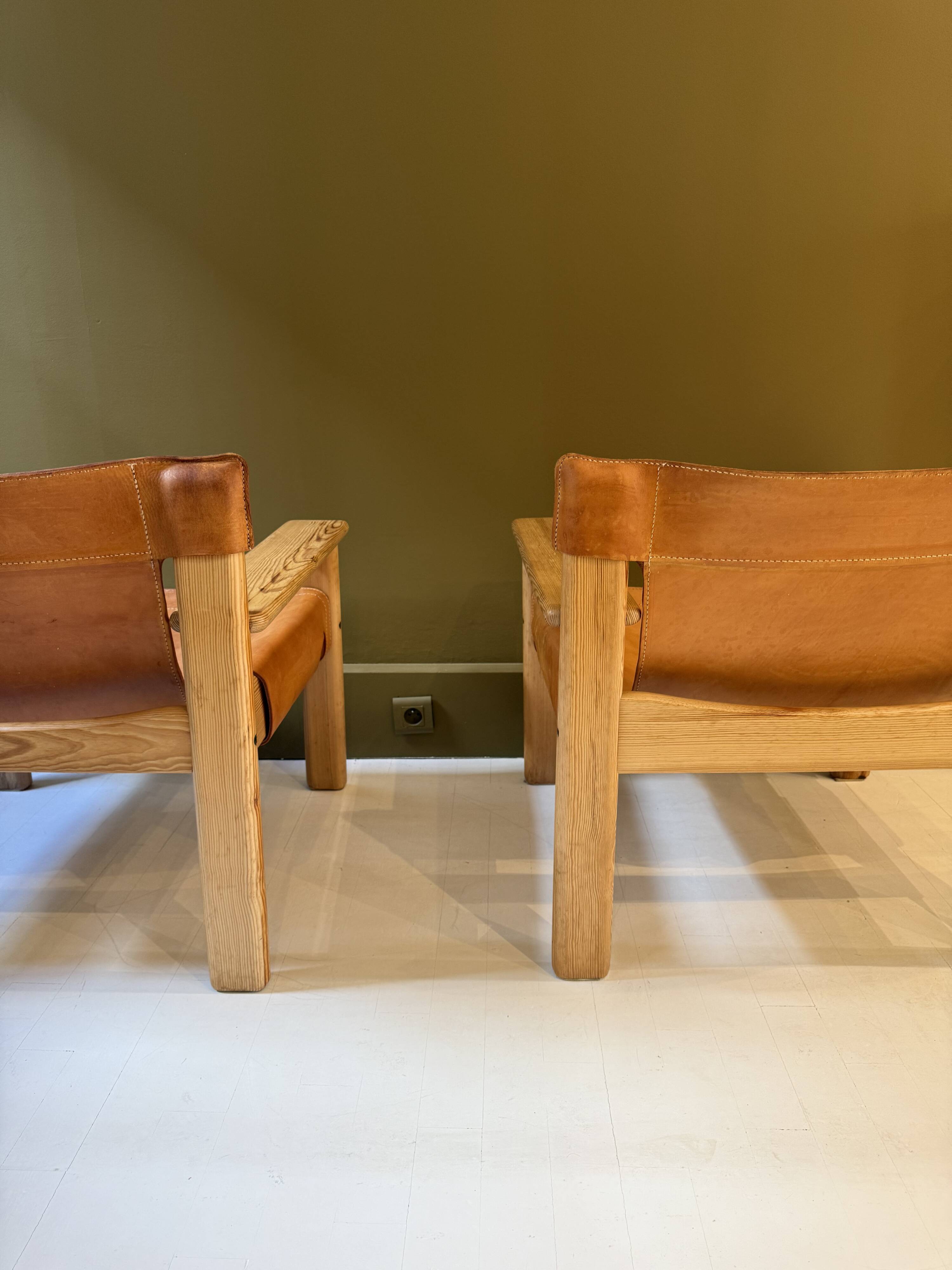Pair of Scandinavian armchairs "Natura" by Karine Mobring.