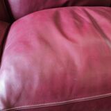 Canapé d'angle modulable Socrates en cuir bordeaux par Poltrona Frau, 1970