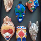 Set of African masks