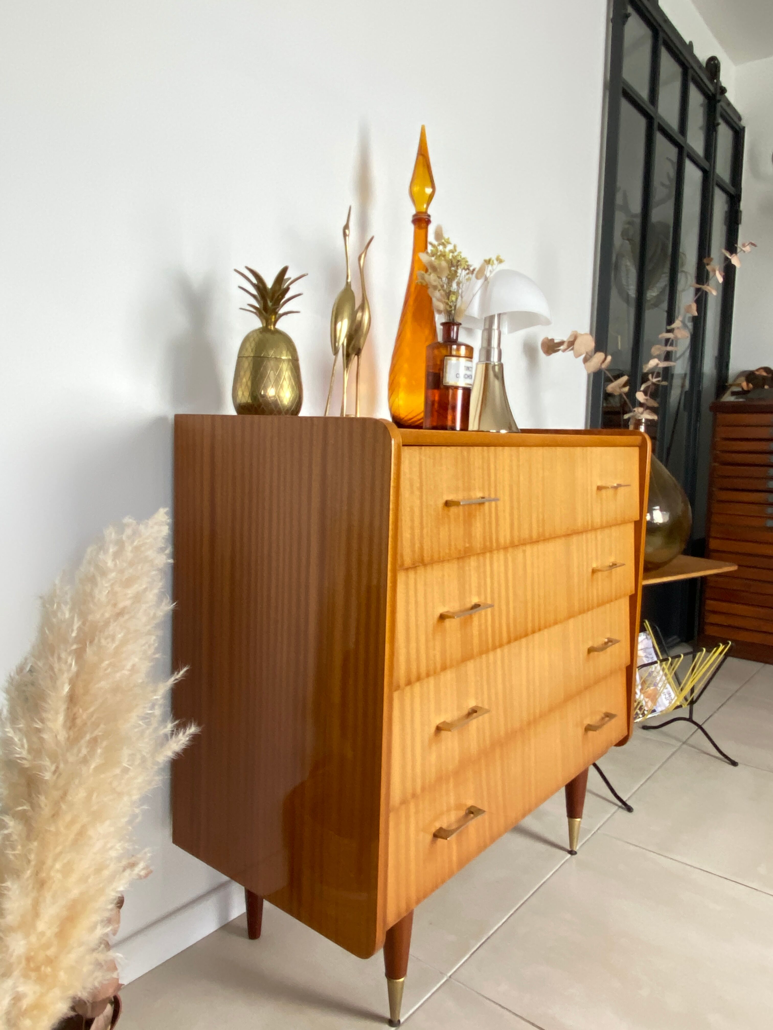 Vintage chest of drawers 4 drawers Capelle