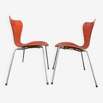Paire de chaises série 7 par Arne Jacobsen pour Fritz Hansen
