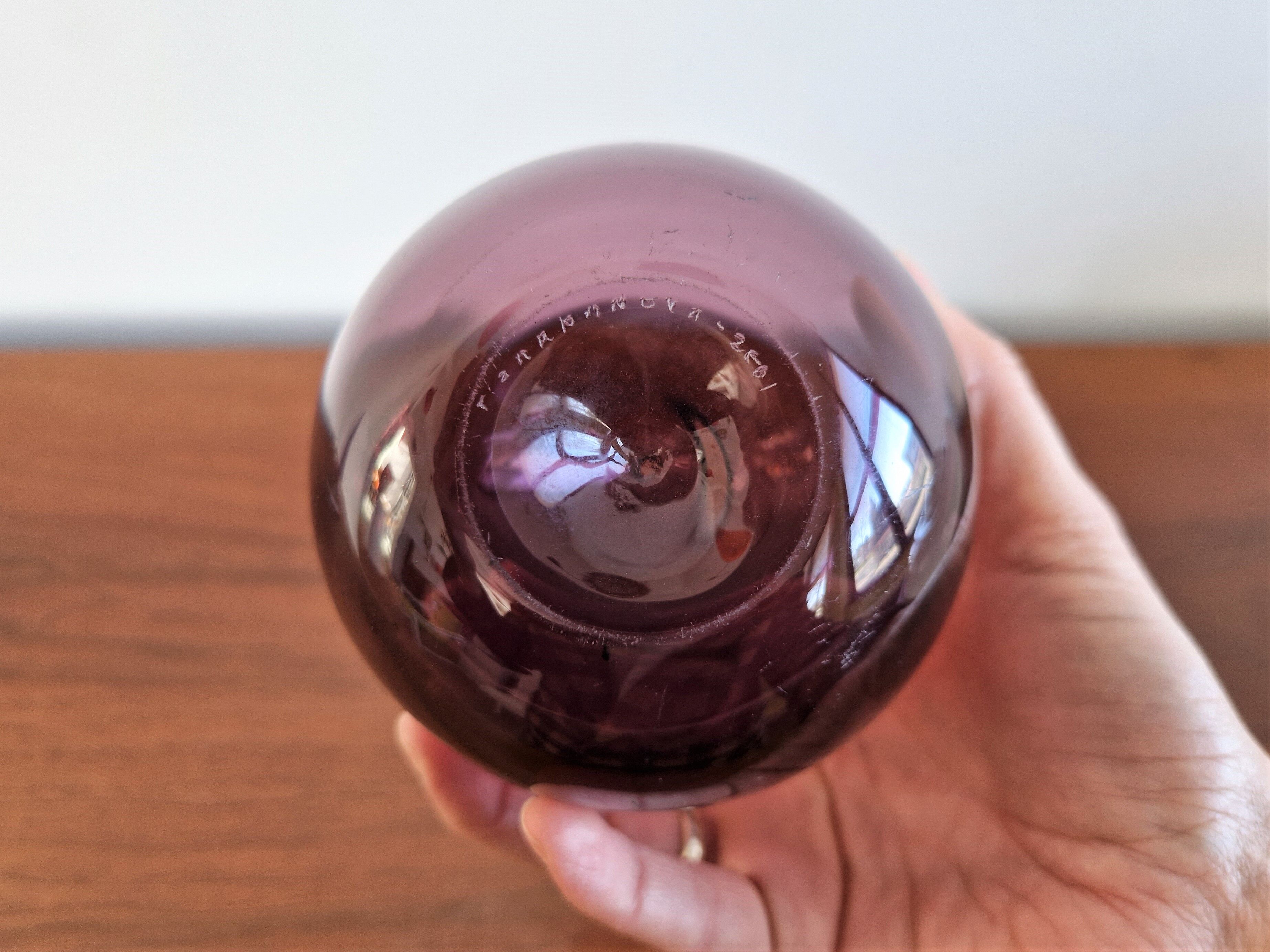 Purple Glass I-401 Bird Bottle or Vase by Timo Sarpaneva for Iittala, Finland, 1956