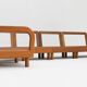 Vintage Danish mid-century corner sofa solid teak by Olsen Laursen 1960s