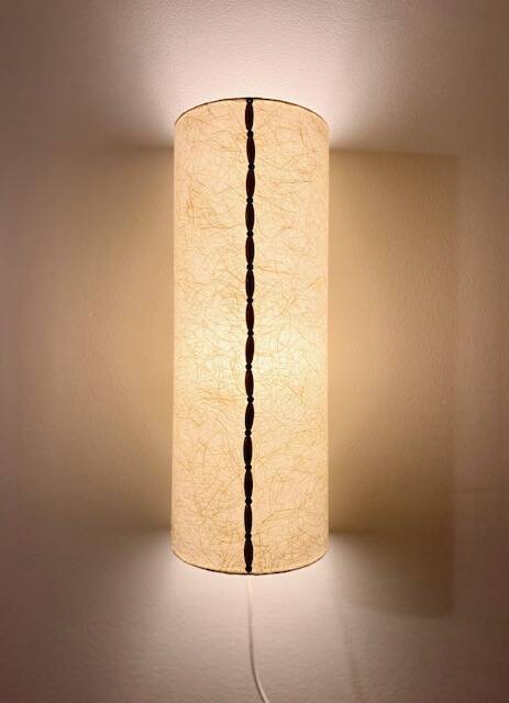 Long Japanese paper applique and bead cord.