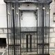 Art deco wrought iron coat rack
