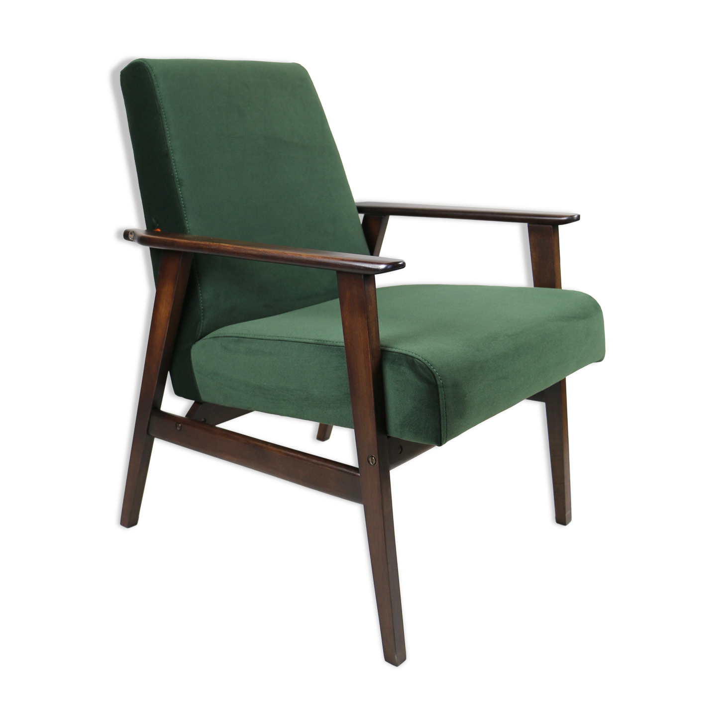 Fauteuil vert années 1970
