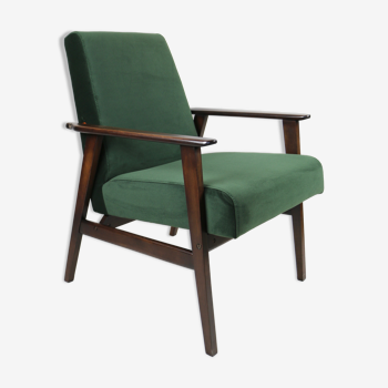Vintage green olive easy chair, 1970
