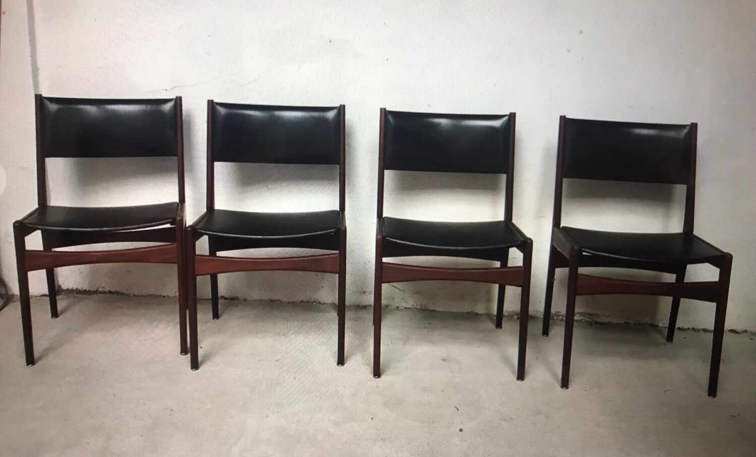 Scandinavian chairs Rosewood Frem Rojle 60s