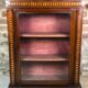 Low English style showcase/bookcase in mahogany and mahogany veneer 1930