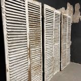 Shutter set in patinated old oak