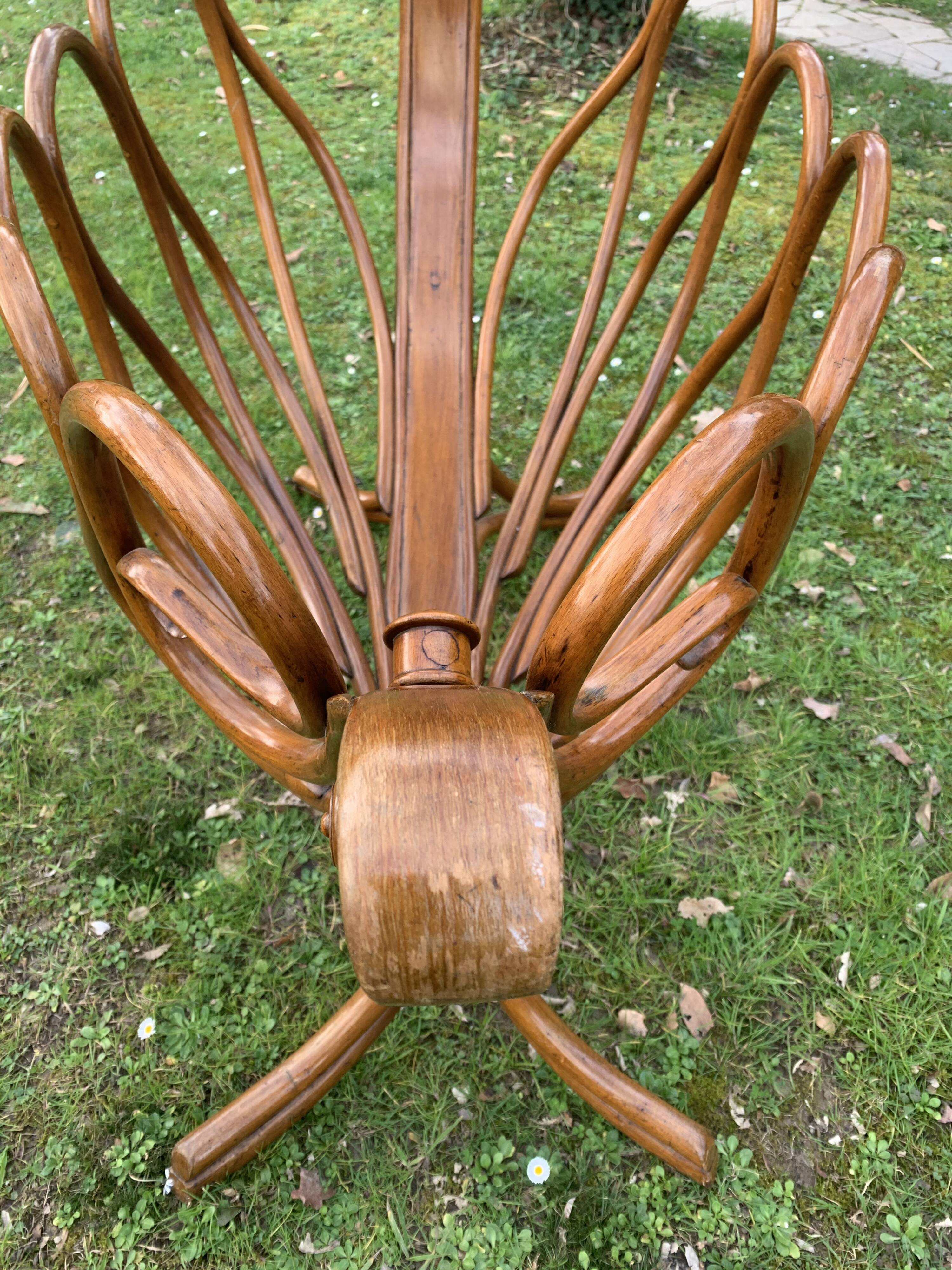 Antique Kohn wooden rocking cradle, cot or bassinet, 1900