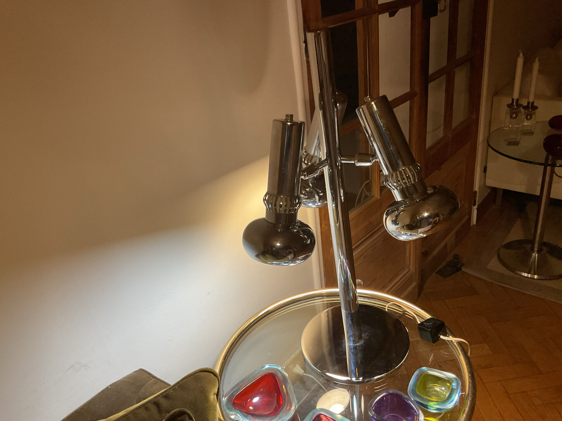 Table lamp with 3 adjustable lights