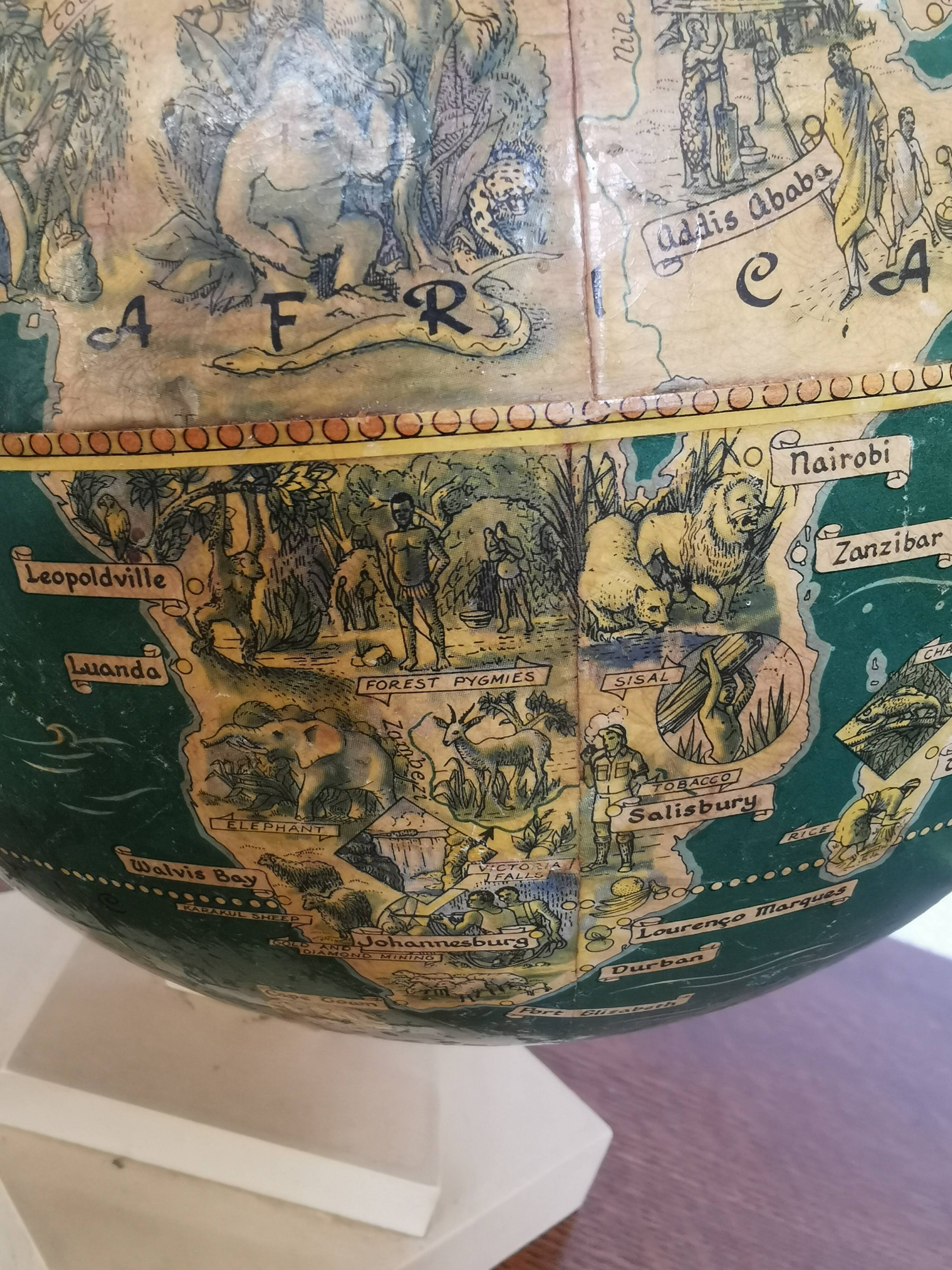 World map, Philip's Pictorial Globe