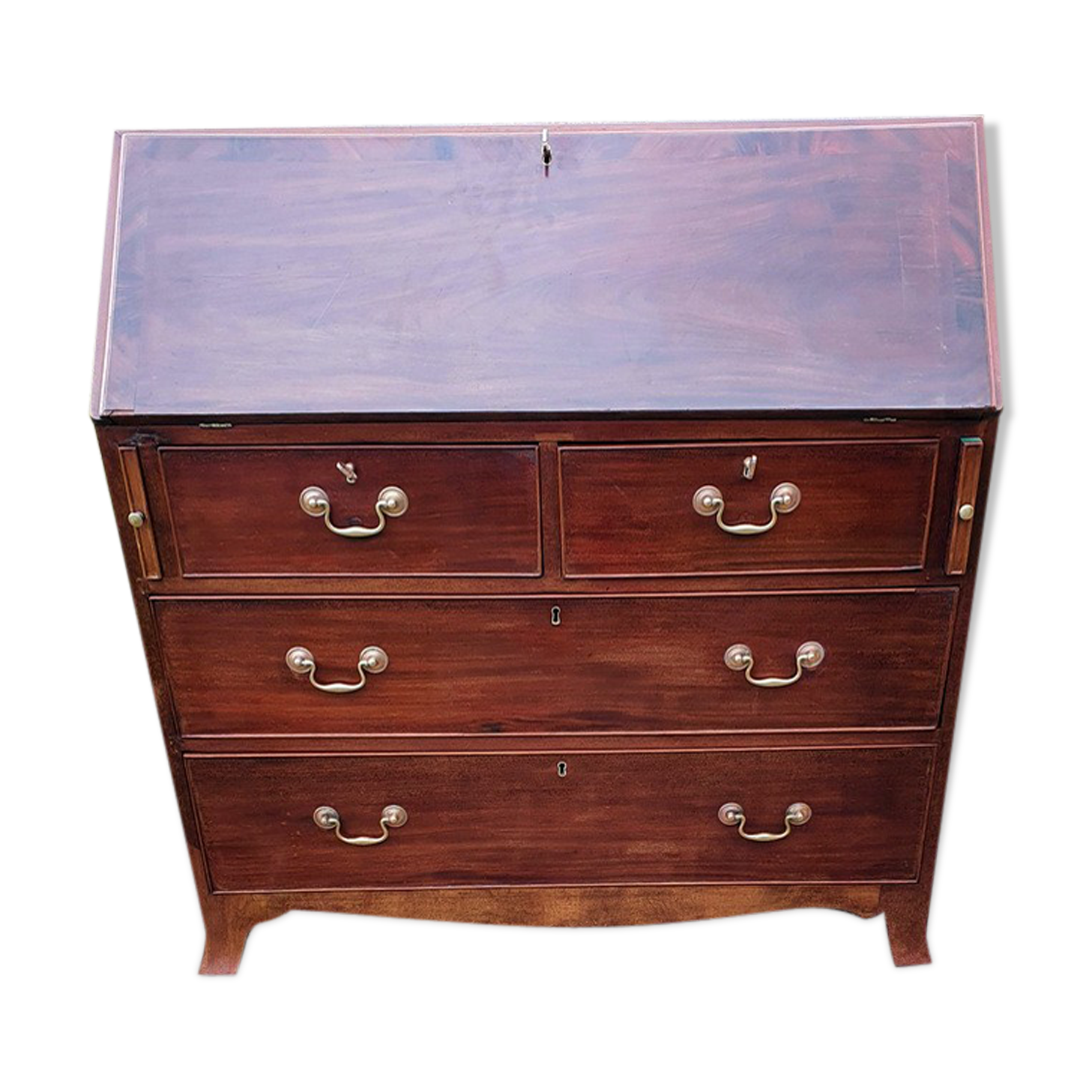 Ancienne commode scriban anglaise 19eme