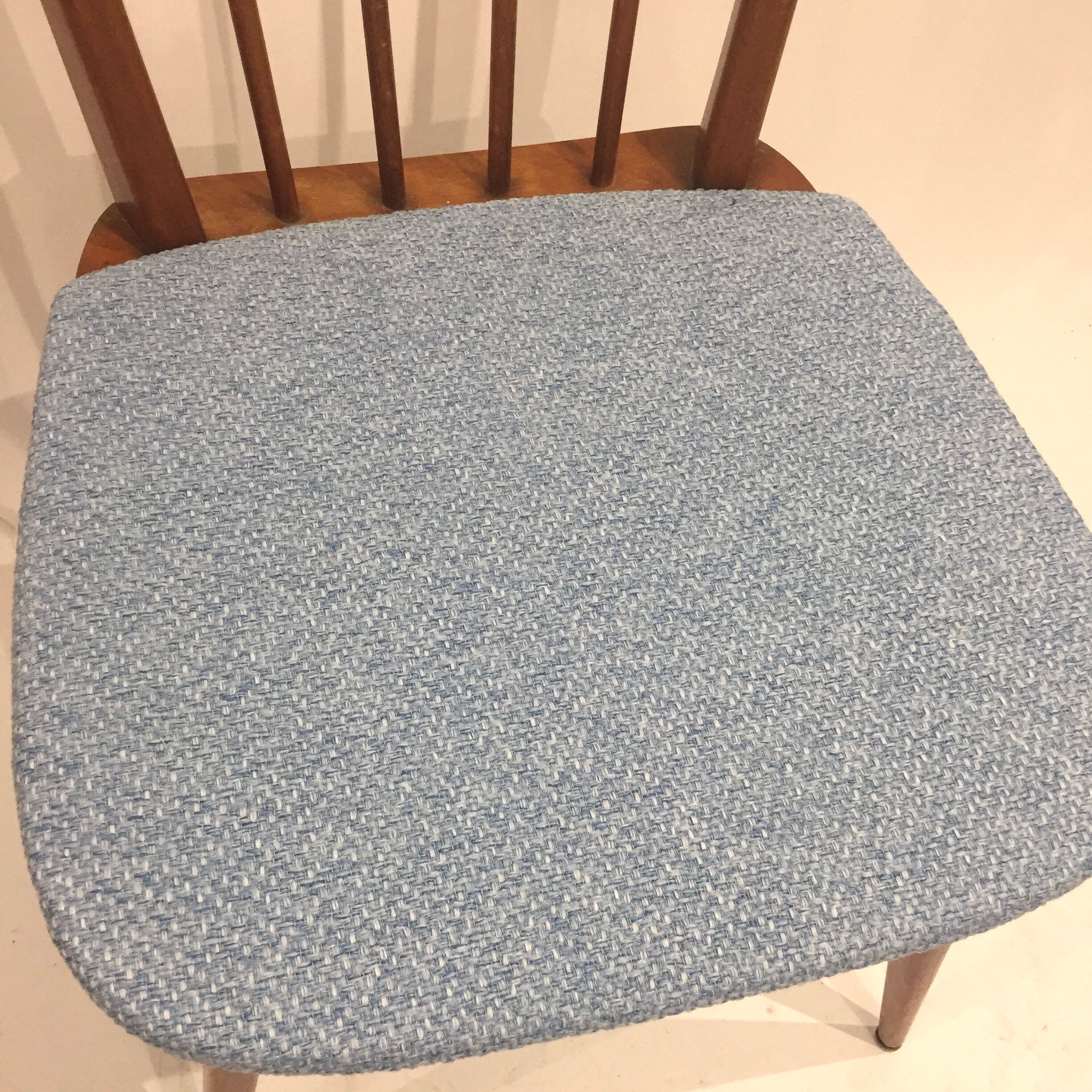 Pair of 60s reupholstered chairs