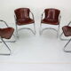 Set of 4 chairs for Cidue, 1970s, Italy