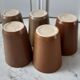 Set of 5 glasses in Digoin stoneware years 60-70