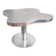 Stainless steel/agate/aluminum side table