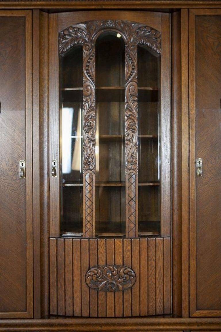 Oak Bookcase in Brown, 1930s