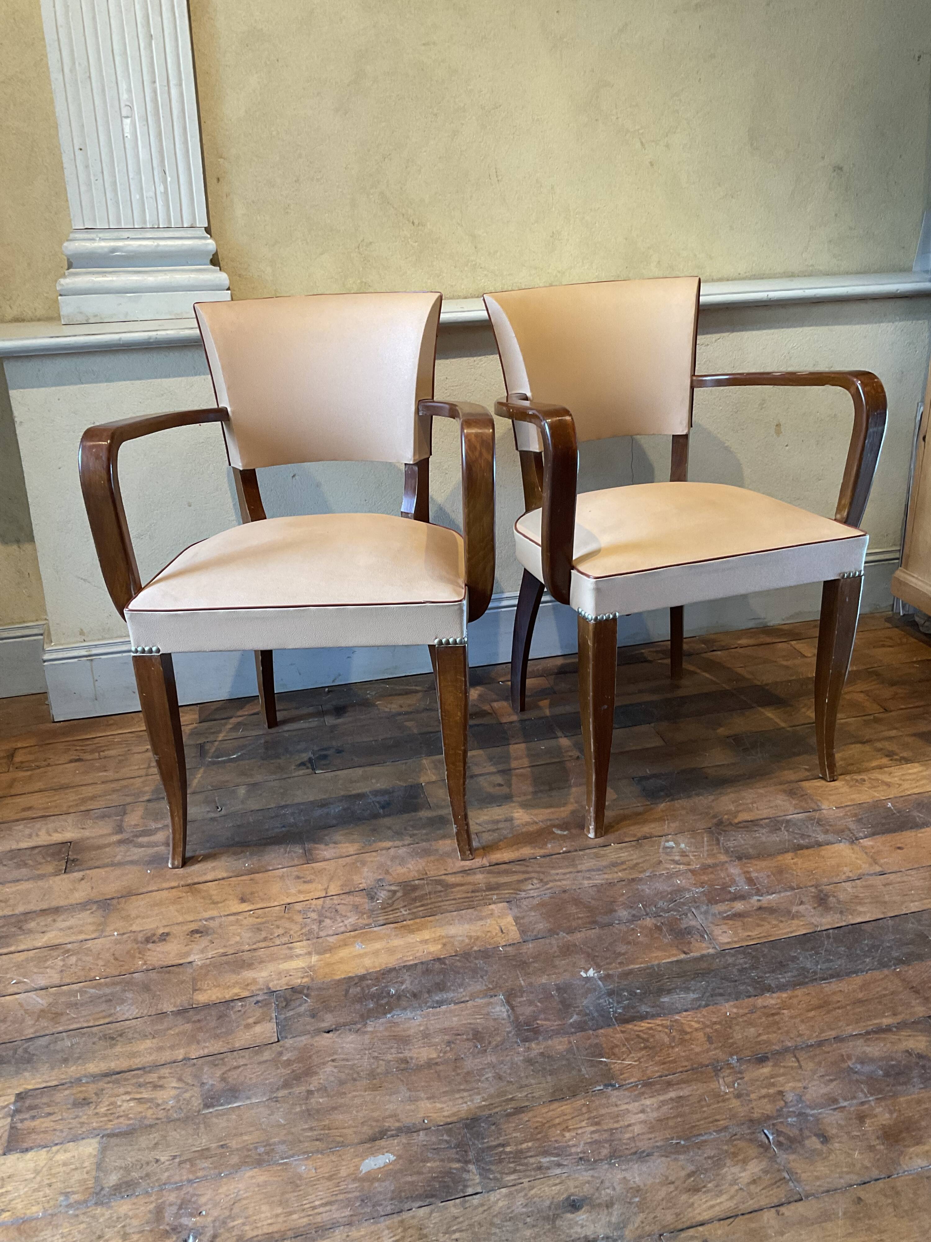 Pair of bridge chairs 60