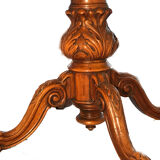 Table de salle à manger ronde XIX  style Louis Philippe
