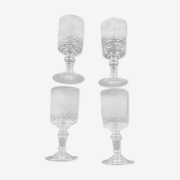 Series of four aperitif glasses