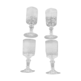 Series of four aperitif glasses