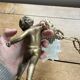 Suspension angelot in gilded bronze regulation – tulip – restored